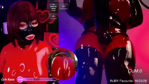 Latex Ruby online show from March 24, 2:06 am