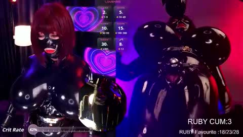 Latex Ruby online show from March 27, 2:15 am