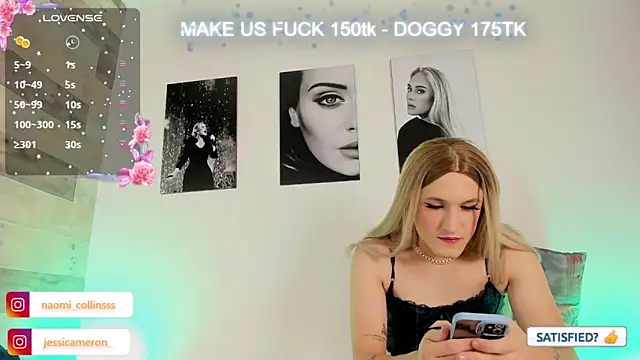 Snapshot of JESSI_NAOMI chatting on February 1, 1:55 am JESSI NAOMI online show from February 1, 1:55 am